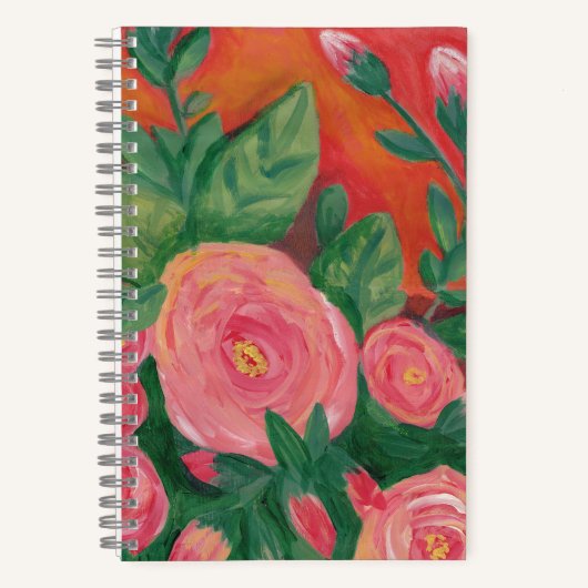 Warm en Rosey spiraal notitieboek (Voorkant)