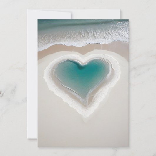 Warm en uitnodigend hart feestdagenkaart (Voorkant)