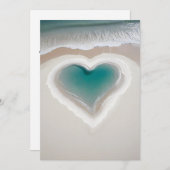 Warm en uitnodigend hart feestdagenkaart (Voorkant / Achterkant)