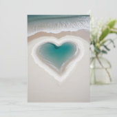 Warm en uitnodigend hart feestdagenkaart (Staand voorkant)