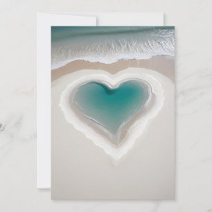 Warm en uitnodigend hart feestdagenkaart