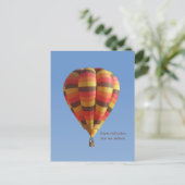 Warm Fall Colors Hot Air Ballon Briefkaart (Staand voorkant)