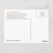 Warm Fall Colors Hot Air Ballon Briefkaart (Achterkant)