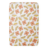 Warm Falling Autumn Leaves met Flowers Badmat (Voorkant Verticaal)