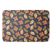 Warm Falling Autumn Leaves met Flowers Badmat (Voorkant)