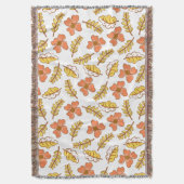 Warm Falling Autumn Leaves met Flowers Deken (Voorkant Verticaal)