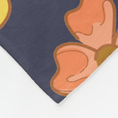 Warm Falling Autumn Leaves met Flowers Fleece Deken (Hoek)