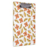 Warm Falling Autumn Leaves met Flowers Klembord (Rechts)