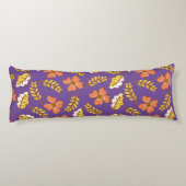 Warm Falling Autumn Leaves met Flowers Lichaamskussen (Achterkant)