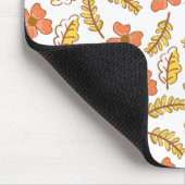 Warm Falling Autumn Leaves met Flowers Muismat (Hoek)