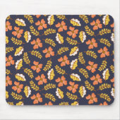 Warm Falling Autumn Leaves met Flowers Muismat (Voorkant)