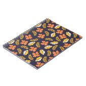 Warm Falling Autumn Leaves met Flowers Notitieboek (Linkerzijde)