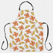 Warm Falling Autumn Leaves met Flowers Schort (Voorkant)