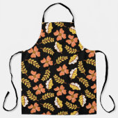 Warm Falling Autumn Leaves met Flowers Schort (Voorkant)