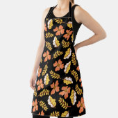 Warm Falling Autumn Leaves met Flowers Schort (Insitu)