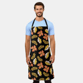 Warm Falling Autumn Leaves met Flowers Schort (Gedragen)