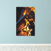 Warm Fire Canvas Afdruk (Insitu (Houten vloer))