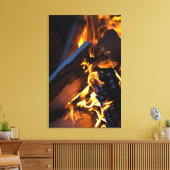 Warm Fire Canvas Afdruk (Insitu (Woonkamer))