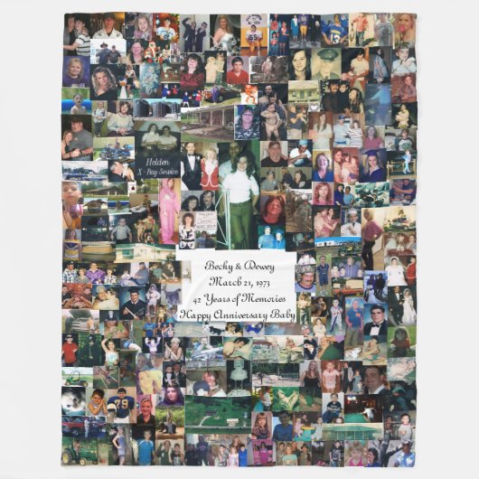 Warm fleece deken vol herinneringen (Voorkant)