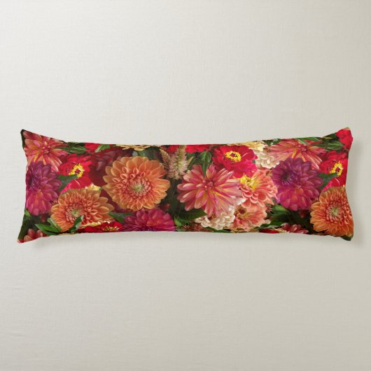 Warm Floral Lichaamskussen (Voorkant)