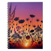 Warm Floral Patterned Notebook Notitieboek (Voorkant)