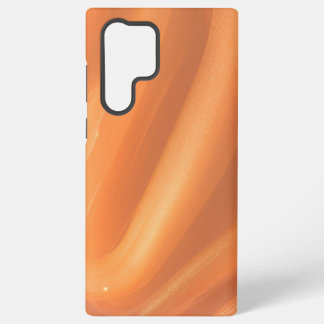 Warm Flowing Orange Abstract Marble Phone Case Samsung Galaxy Hoesje