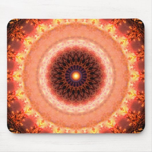 Warm Fractal Reflections Muismat (Voorkant)