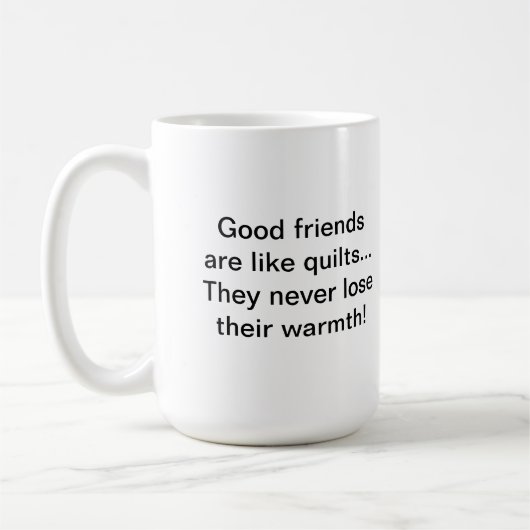 Warm Friends Quilter's Mok (Links)