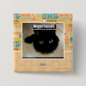 Warm Fuzzies Vierkante Button 5,1 Cm (Voorkant)