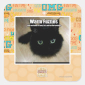 Warm Fuzzies Vierkante Sticker (Voorkant)
