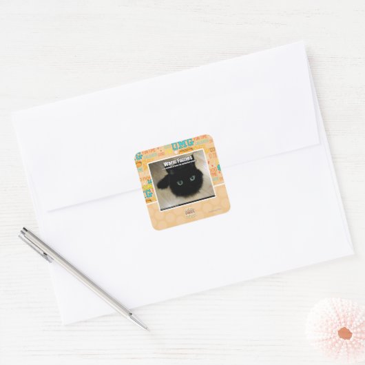 Warm Fuzzies Vierkante Sticker (Envelop)