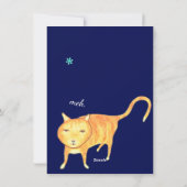 Warm Fuzzies & Winter Flurries Christmas Cat Feestdagenkaart (Achterkant)