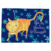 Warm Fuzzies & Winter Flurries Christmas Cat Groot Cadeauzakje (Achterkant)