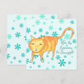 Warm Fuzzies & Winter Flurries Kerstkaart (Voorkant / Achterkant)