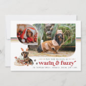 Warm & Fuzzy | Kerstkaart met huisdier (Voorkant)