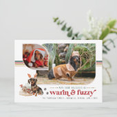 Warm & Fuzzy | Kerstkaart met huisdier (Staand voorkant)