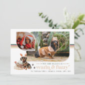 Warm & Fuzzy | Kerstkaart voor huisdierliefhebbers (Staand voorkant)