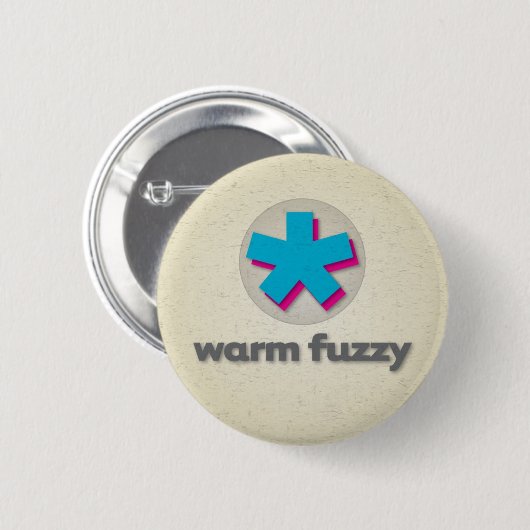 Warm Fuzzy Ronde Button 5,7 Cm (Voorkant /achterkant)