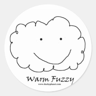 Warm Fuzzy Ronde Sticker