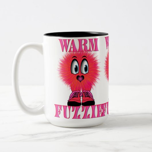 Warm Fuzzy Tweekleurige Koffiemok (Links)