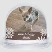 Warm & Fuzzy Wishes Rustic Pet Sneeuwbol (Voorkant)