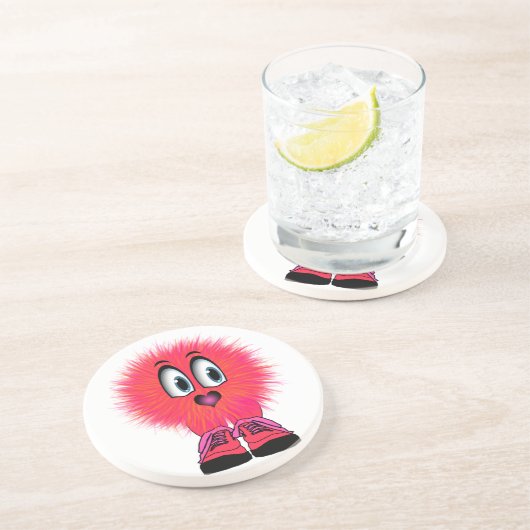 Warm Fuzzy Zandsteen Onderzetter (Zijkant)