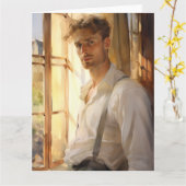 Warm Gaze Portrait Kaart (Gele Bloem)