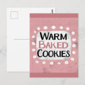Warm gebakken koekjes Briefkaart (Voorkant / Achterkant)