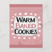 Warm gebakken koekjes Briefkaart