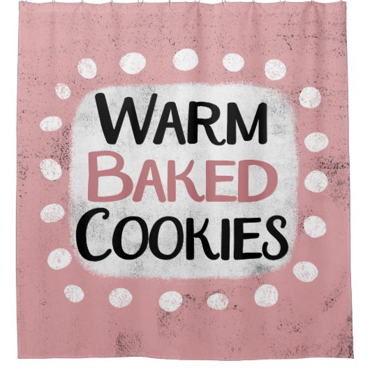 Warm gebakken koekjes Douchegordijn (Voorkant)