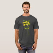 Warm geel bloemenboeket esthetische T-shirts (Voorkant volledig)