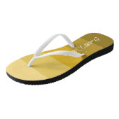 WARM GEEL GOLD KLEUR STRIPE LIJN PATRONAAM TEENSLIPPERS (Schuin)