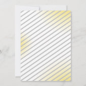 Warm Geel Grijs Achtergrond Foto Afstuderen Kaart (Achterkant)