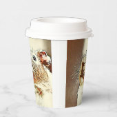 warm gekleurd cavia papieren bekers (Rechts)